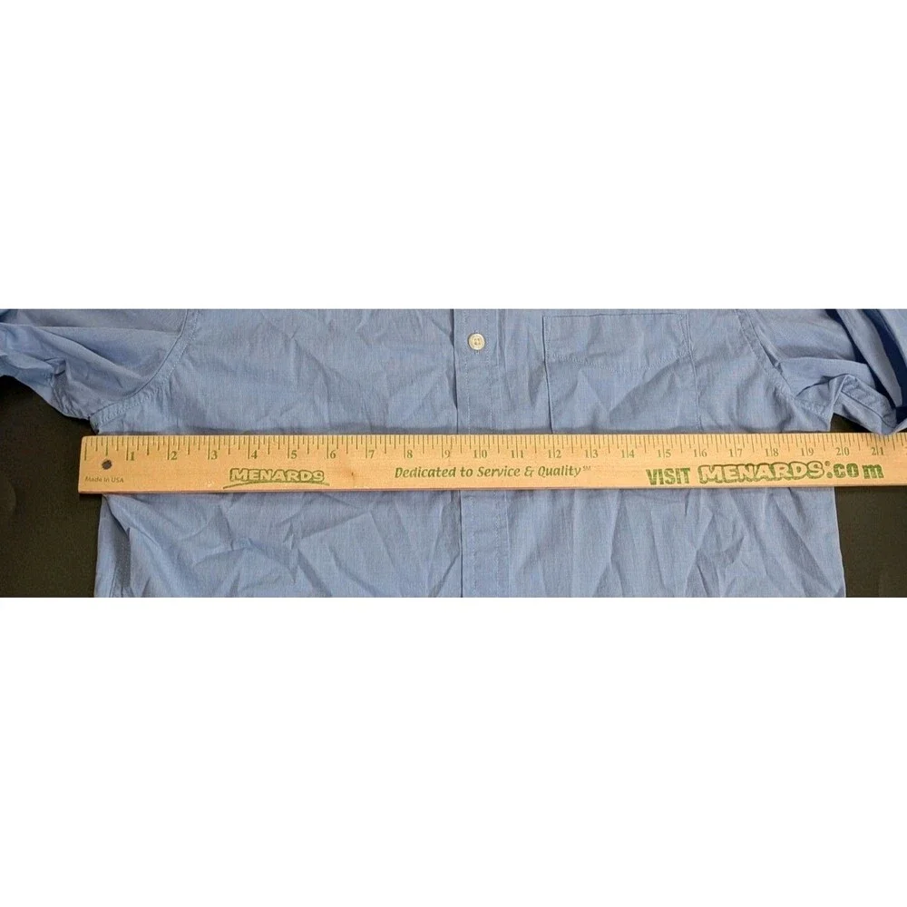 Banana Republic‎ Grant Slim Shirt Mens Medium Light Blue Luxe Stretch Poplin